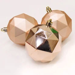 Best 6-Piece Shatterproof Geometric Silver Ornaments Tree Ornaments