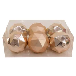 Best 6-Piece Shatterproof Geometric Silver Ornaments Tree Ornaments