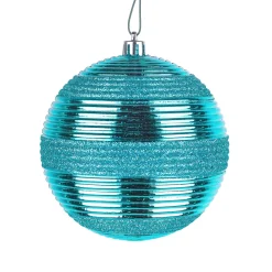 Hot 4-Piece Shatterproof Swirling Blue Ornaments Tree Ornaments