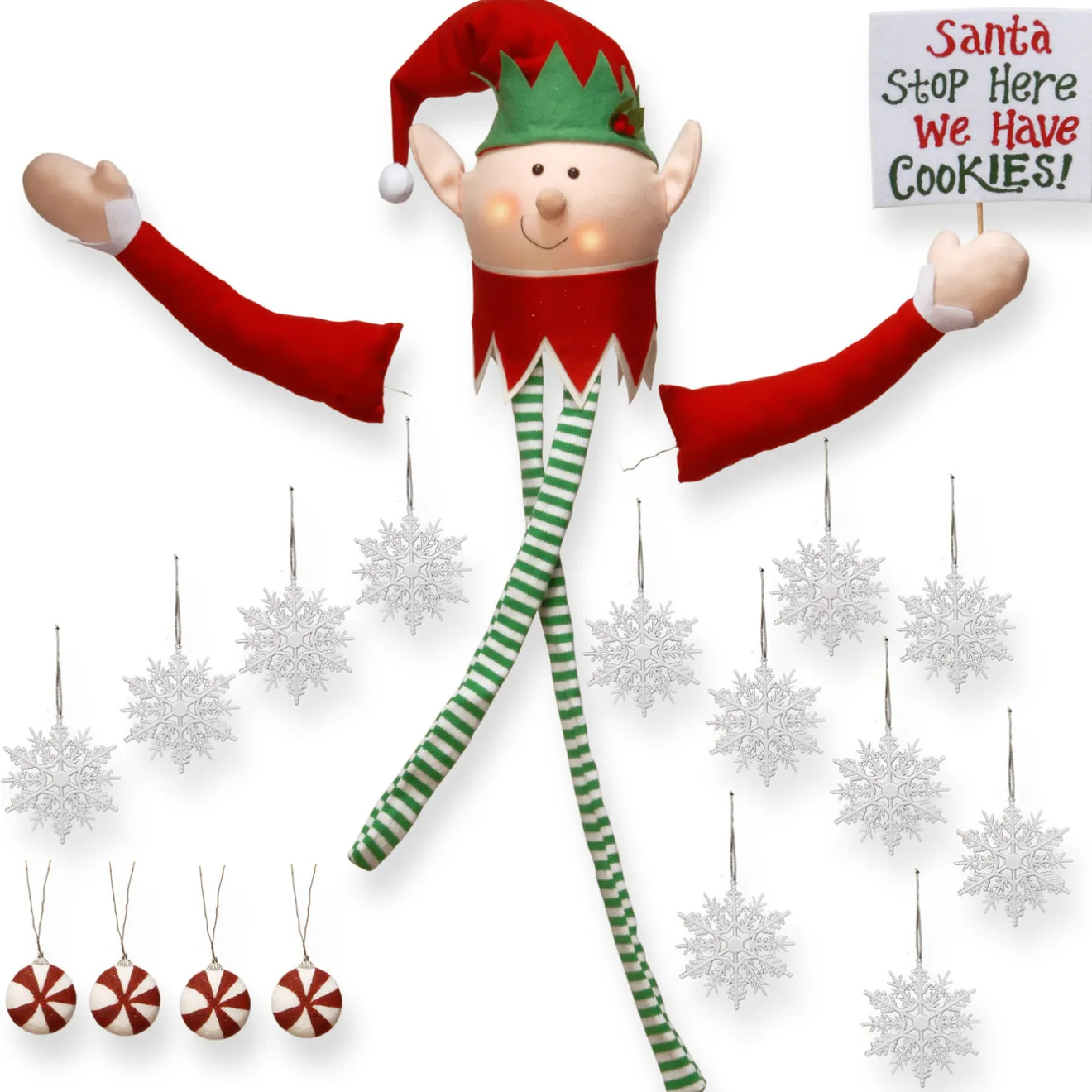 Outlet Santa’s Elf Kit Tree Decorating Kit Decorative Accents