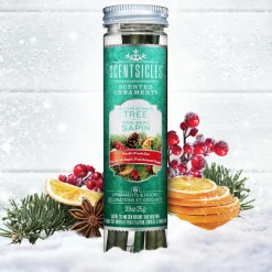Best Scented Ornaments, 2- Pack- 6ct Bottle, O Christmas Tree, Fragrance-Infused Paper Sticks Scentsicles