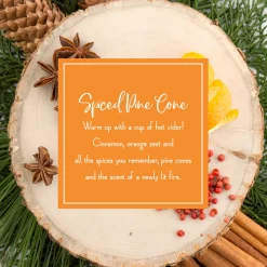 Discount Scented Ornaments, 2-Pack- 6ct Bottle, Spiced Pine Cones, Fragrance-Infused Paper Sticks Scentsicles