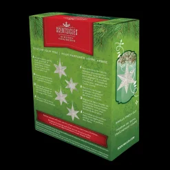 Scentsicles Decorative Ornament, Metal White Star, White Winter Fir with Refill Scentsicles