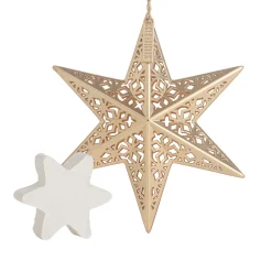 Sale Scentsicles Decorative Ornament, Metal Gold Star, White Winter Fir with Refill Scentsicles