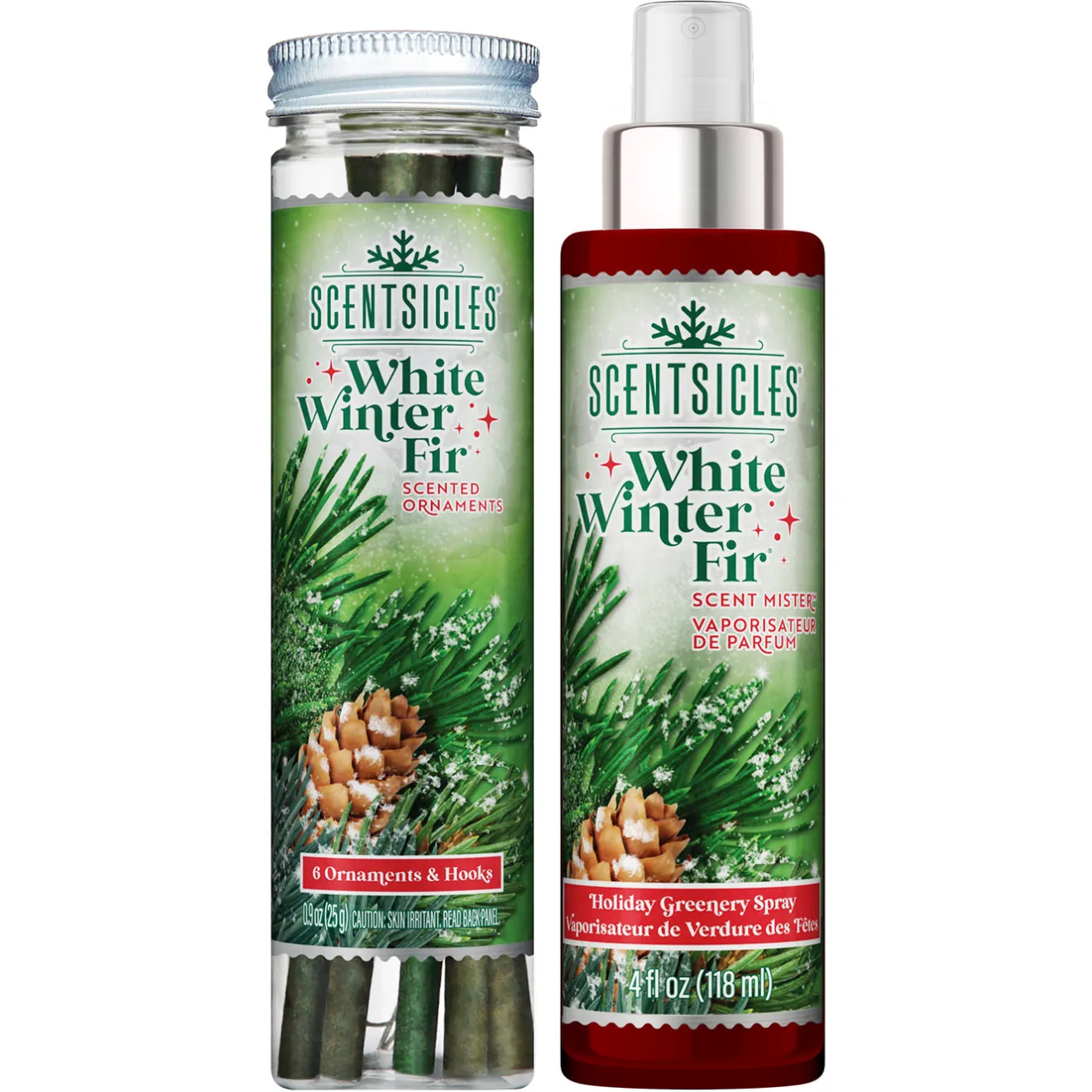 Scentsicles 6pc Stick and Spray White Winter Fir - 2 Pack Scentsicles