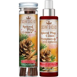 Clearance Scentsicles 6pc Stick and Spray Spiced Pine Cones - 2 Pack Scentsicles