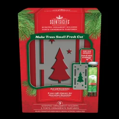 Best Scentsicles Trio Ornament Set of 3 and White Winter Fir Bottle of 6 Sticks Scentsicles