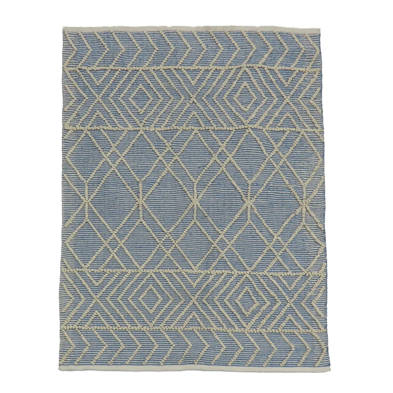New 5x7 ft. Cloud Blue Hand Woven Outdoor Rug Outdoor Rugs