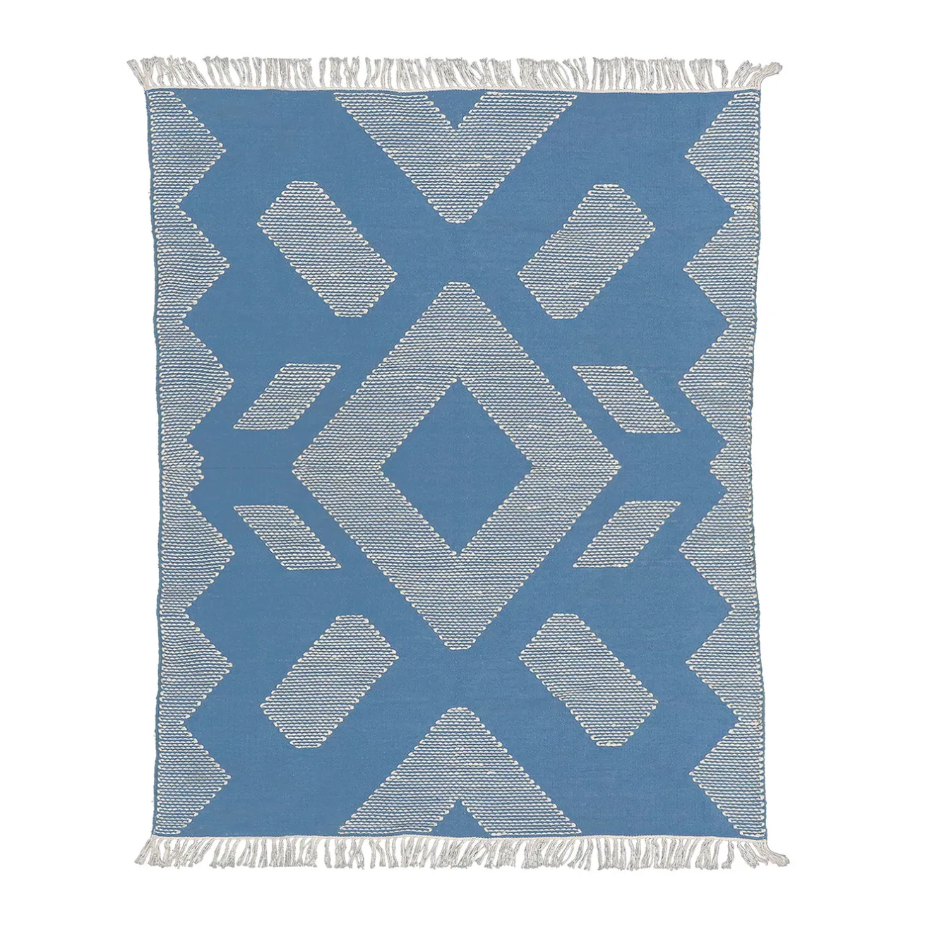 Best 5x7 ft. Dusty Blue Hand Woven Outdoor Rug Outdoor Rugs