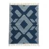 New 4x6 ft. Indigo Blue Hand Woven Outdoor Rug Outdoor Rugs