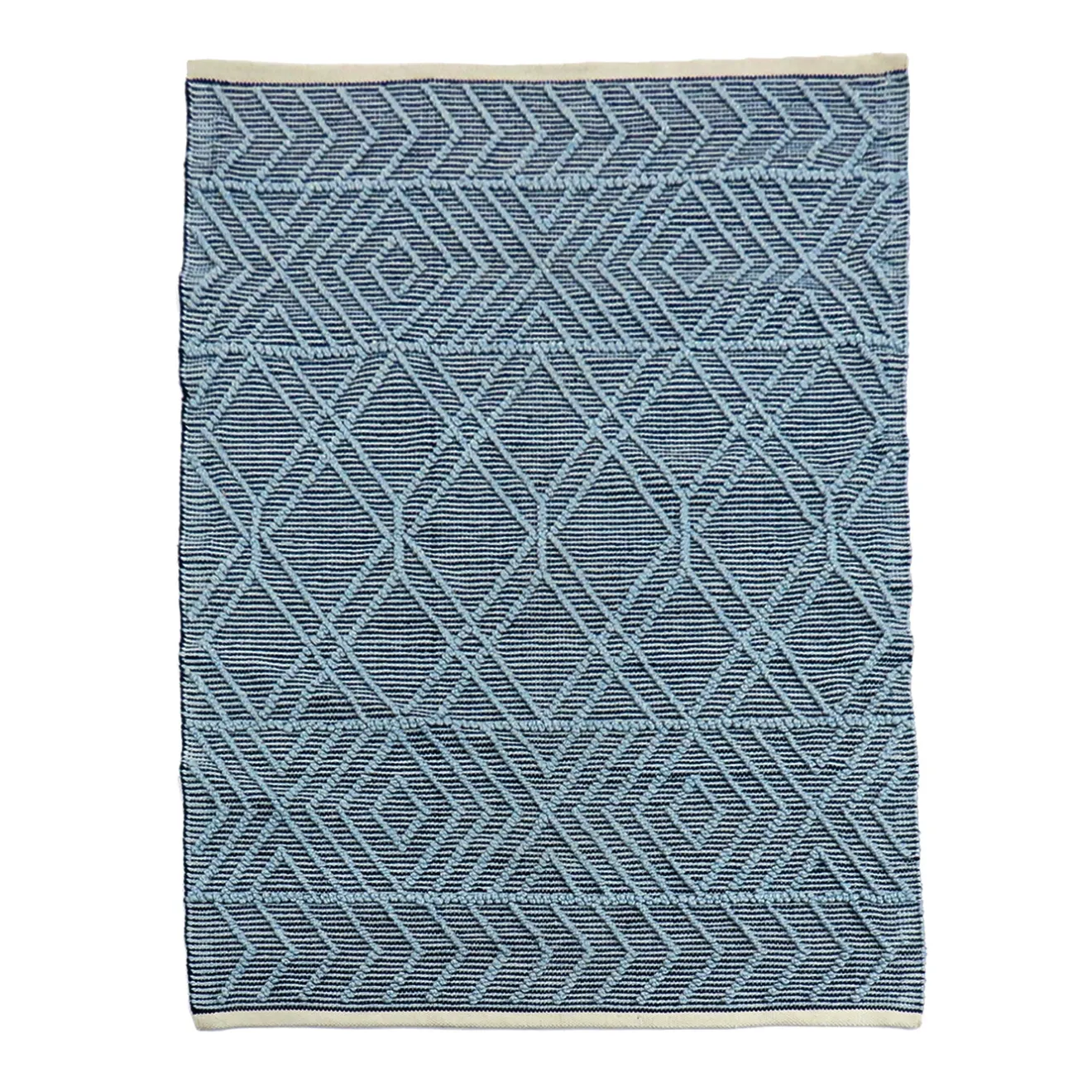 5x7 ft. Navy Blue Hand Woven Outdoor Rug Outdoor Rugs