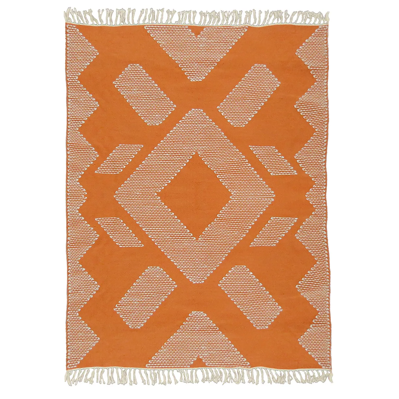 5x7 ft. Papaya Hand Woven Outdoor Rug Outdoor Rugs